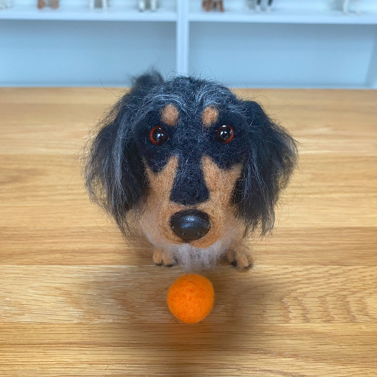愛犬ちゃんのそっくりなリアルなペット人形をお作りします！　羊毛フェルト　犬　プードル　愛犬　ペット 　 ダックス