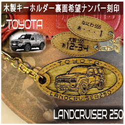 ホンダシビック CIVIC HONDA 希望ナンバー刻印 木製キーホルダー