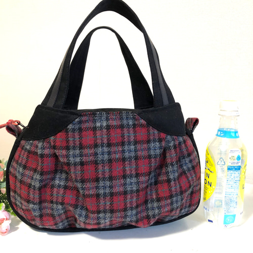 ラウンドバック ウール あおりタイプ トートバッグ tumugi 通販 