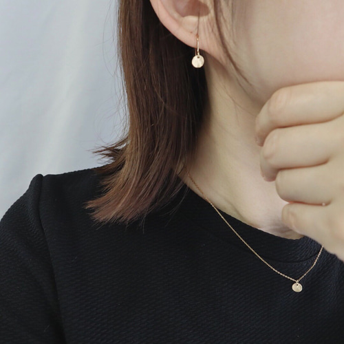 毎日使えるサイズ感✶小さなコインピアス・イヤリング 《選べる金具