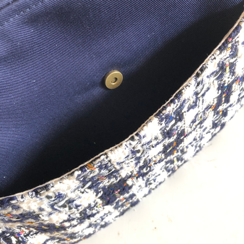 ショルダーバック ツイード 紺系 ショルダーバッグ tumugi 通販  