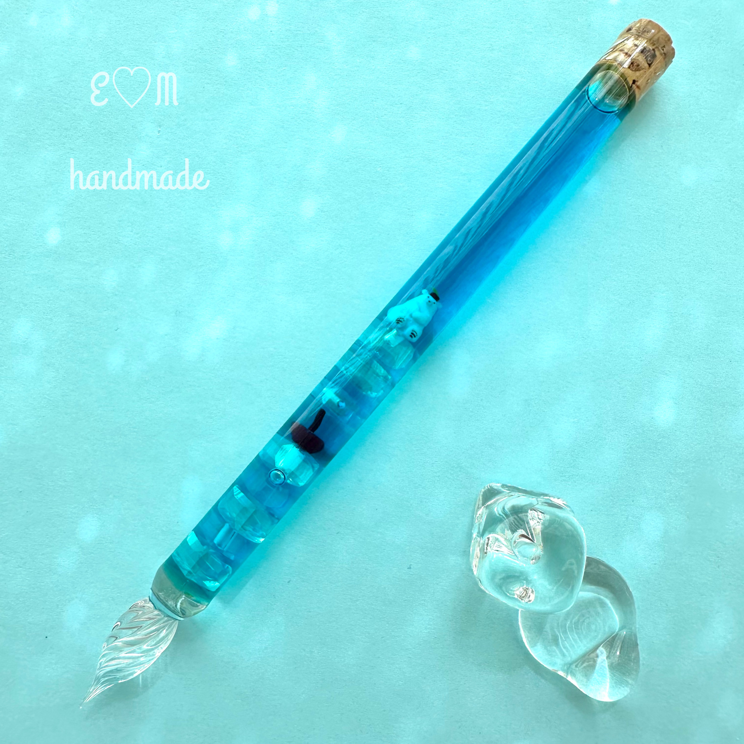 ガラスペン ブルーハワイ astro craft アストロクラフト 文房具