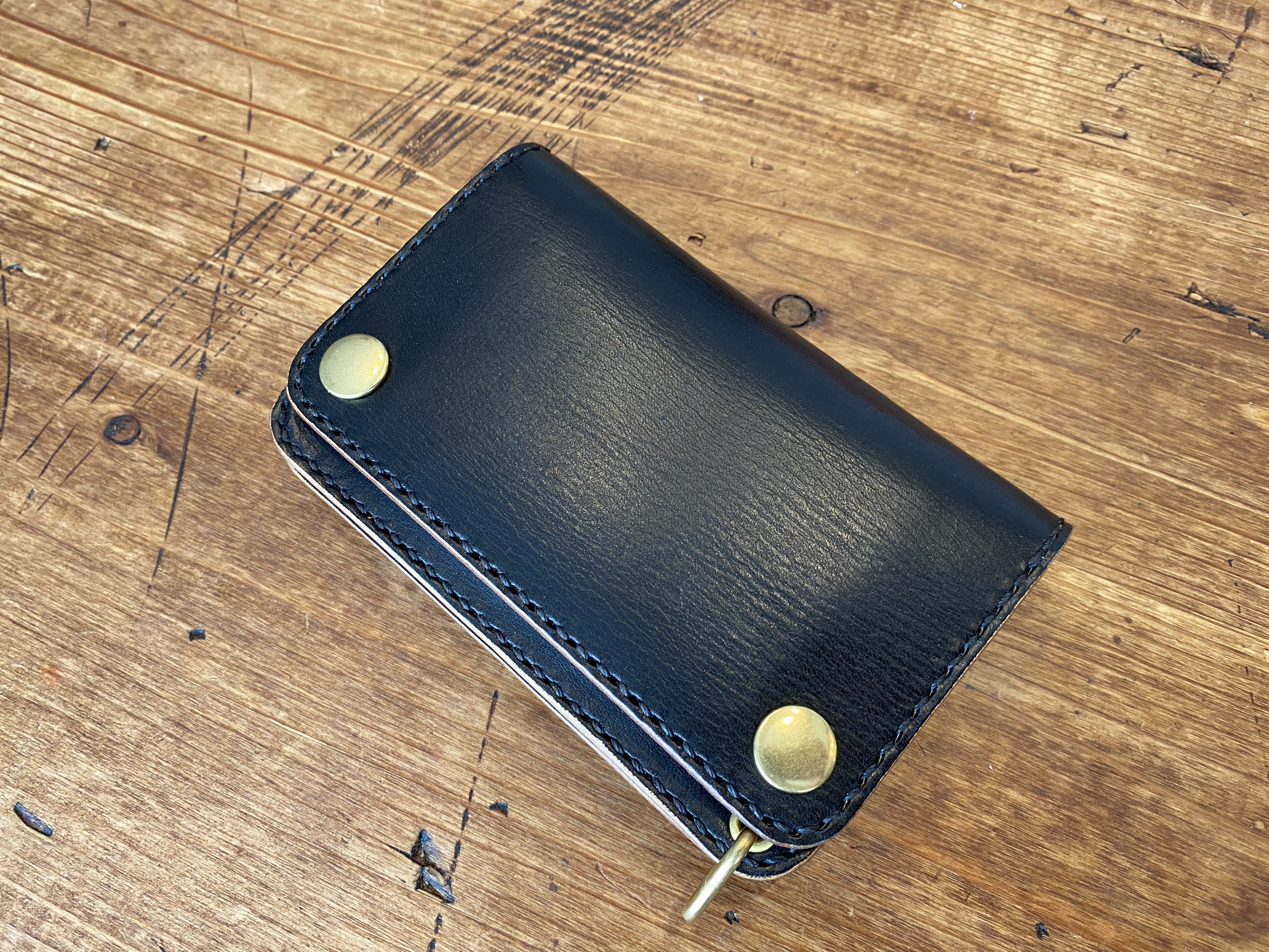 トラッカーウォレット　02M-BK  ショート　ミニ　財布　ブラック