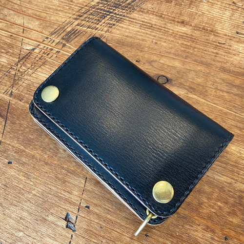 トラッカーウォレット　ブラック　2 トラッカーウォレット 02M-BK ショート ミニ 財布 ブラック 二つ折り