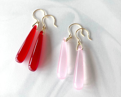Vermeer Studio クオーツ ドロップロングピアス美品 Vermeer Studio クオーツ ドロップロングピアス美品 アクセサリー