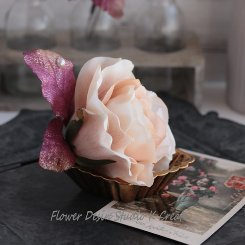 @【レア】クラシック雑貨 薔薇 パール ベルベット インテリア 薔薇雑貨 | 輸入家具・雑貨の専門店 e木楽館 【公式】