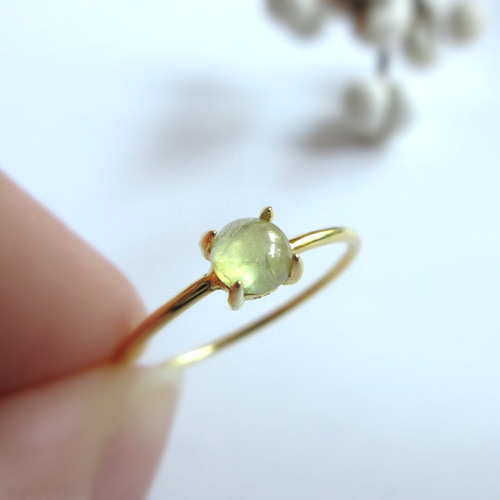 希少石】4mm「クリソベリルキャッツアイ」リング【2月の誕生石 希少石】4mm「クリソベリルキャッツアイ」リング【2月の誕生石