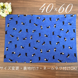ハンドメイド　ランチョンマット　ストライプ　格子柄　ドット　40×60 水色 it-5f5c2ad30a9dd-1200.jpg