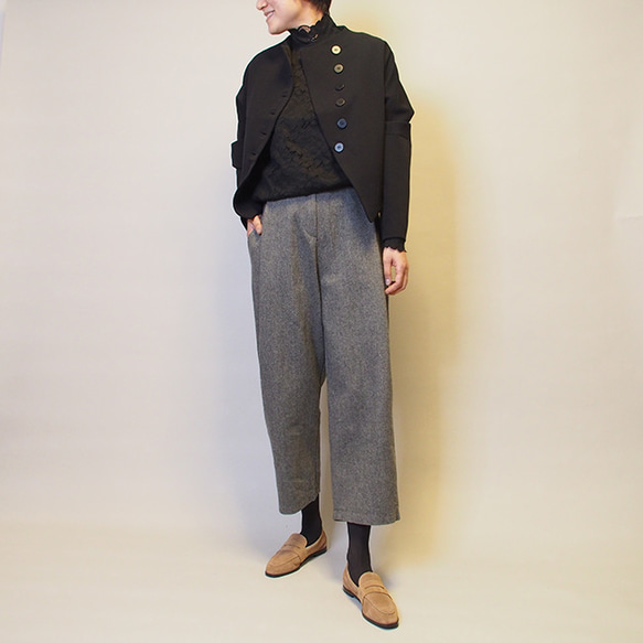 【creema限定の福袋】ゆったりジャケットとテーパードパンツの2点セット 3枚目の画像