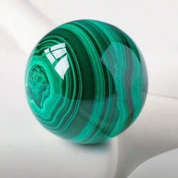 孔雀石（マラカイト）天然宝石 高品質 念珠 単珠 14mm 天然石