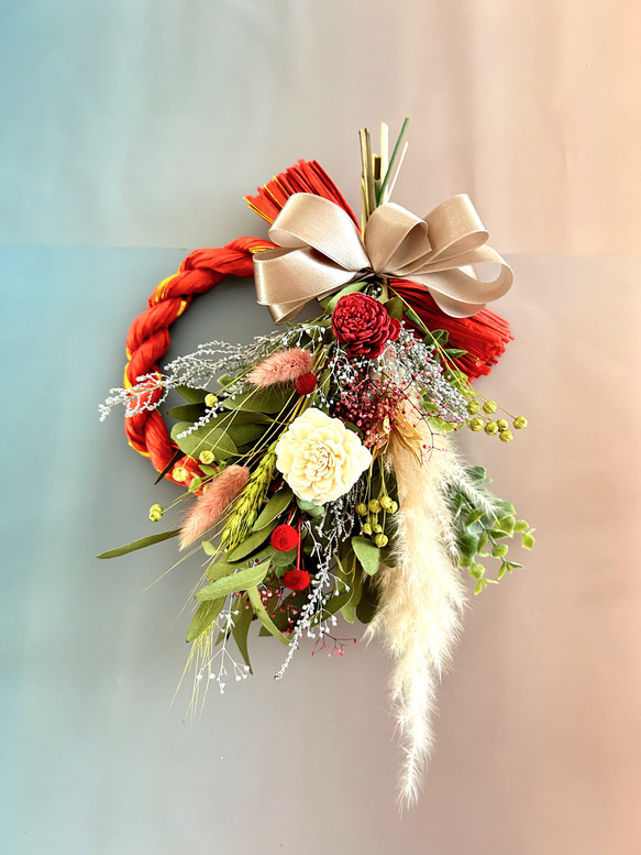 早割り＊おうち時間＊手作りキット＊ドライフラワースワッグお正月