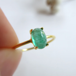 5月の誕生石】6×4mm発色美ブラジル産「エメラルド」リング6ct 指輪