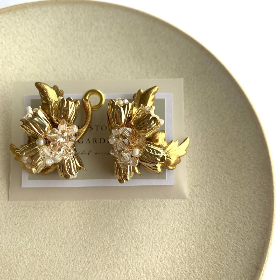 grace leaf / pierce・earring