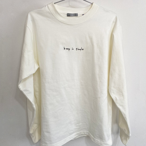 長袖Tシャツ keep it simple ロンT オフホワイト 白 レディース 長袖Tシャツ keep it simple ロンT オフホワイト 白 レディース