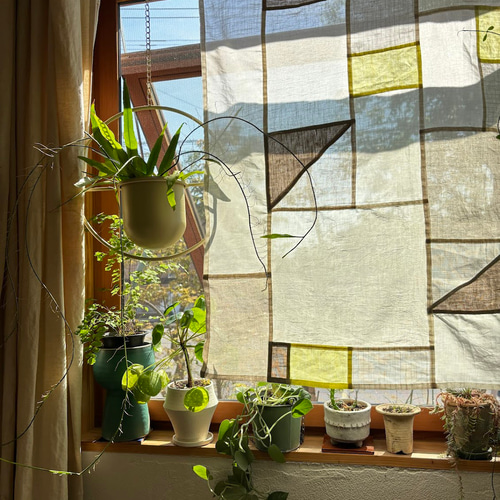 リネン素材を使用したポジャギ(pojagi,bojagi)カーテン『生活と光』13