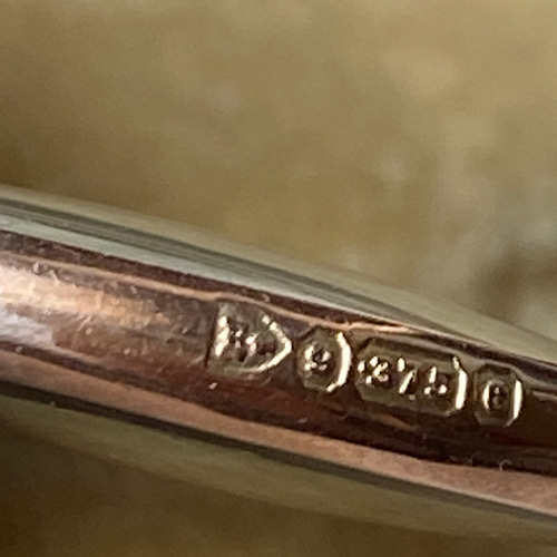英国 アンティーク ロケット ペンダント 9ct ペンダントトップ knot 
