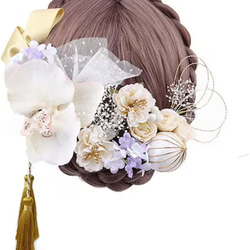 【種類】髪飾り 結婚式 袴 振袖 着物 和装小物 花嫁 ドレス 七五三 夏祭り おしゃれ ヘア 飾り 2枚目の画像