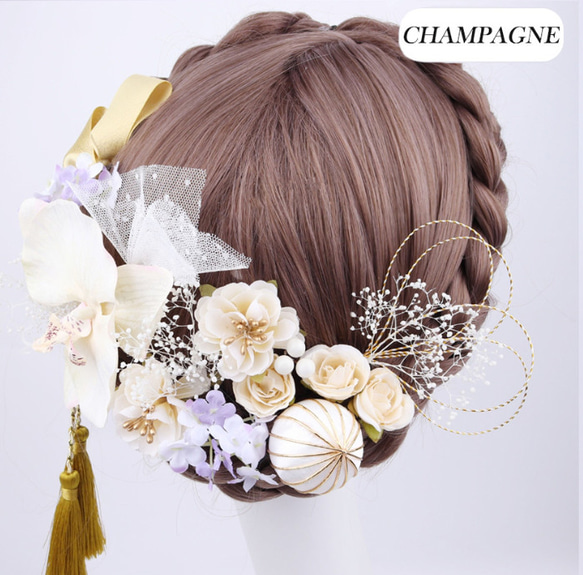 【種類】髪飾り 結婚式 袴 振袖 着物 和装小物 花嫁 ドレス 七五三 夏祭り おしゃれ ヘア 飾り 7枚目の画像