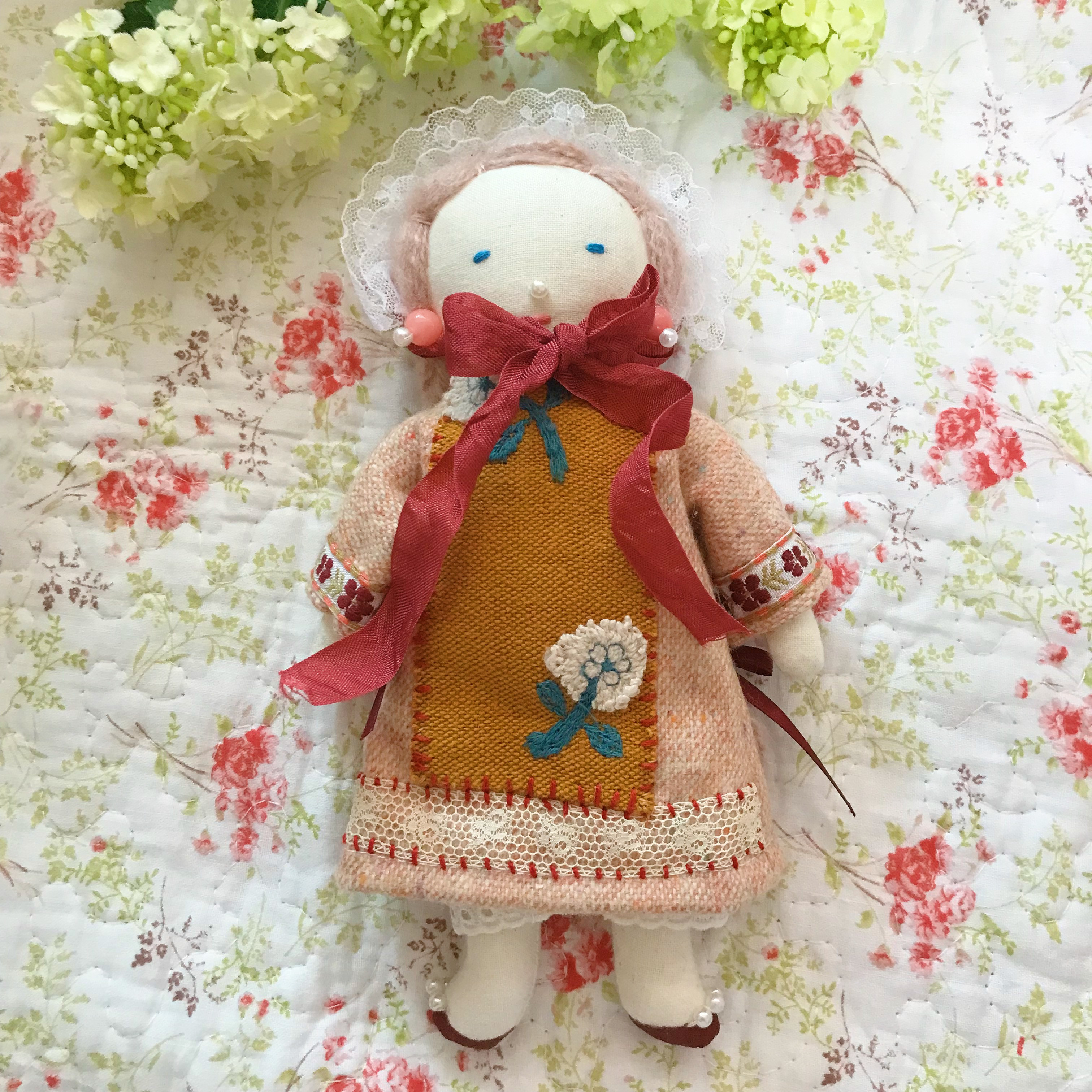 ほのぼのドールほのちゃん ミナペルホネン ドールチャーム 布