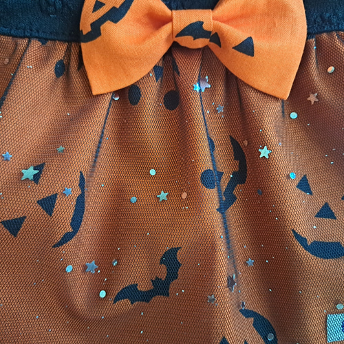 犬服～ハロウィン チュールギャザーワンピース 秋 受注製作(XS～TS