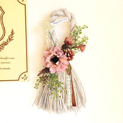 早割中!!【しめ飾り】カントリー風しめ縄♡ラッピング無料/正月