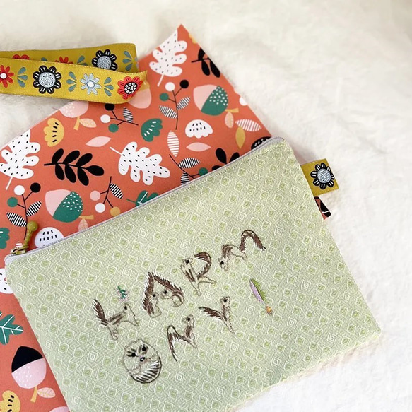 松鼠字母刺繡套件 [適合初學者/包含圖案/松鼠] 第6張的照片