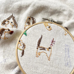 松鼠字母刺繡套件 [適合初學者/包含圖案/松鼠] 第8張的照片