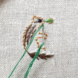 松鼠字母刺繡套件 [適合初學者/包含圖案/松鼠] 第4張的照片