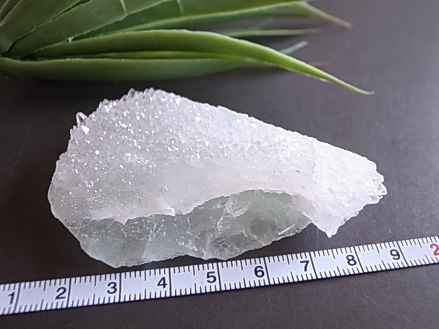 レア！クォーツオングリーンフローライト　原石 　60ｇ　天然石