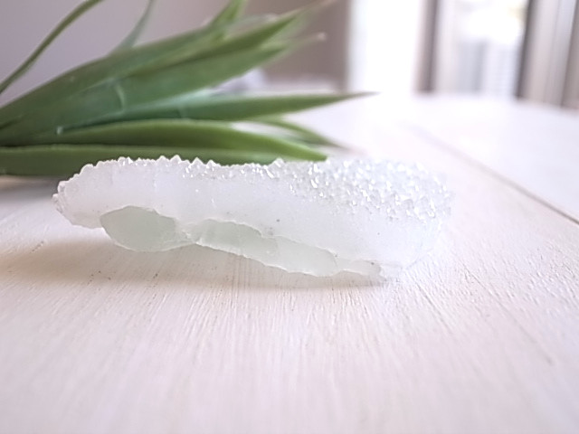 レア！クォーツオングリーンフローライト　原石 　60ｇ　天然石