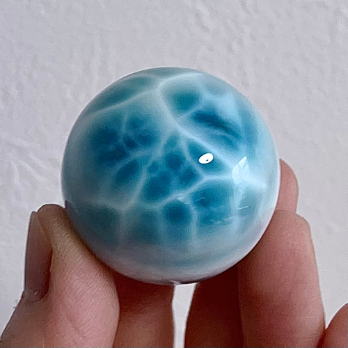 53.4g-32.6mm 天然無処理 ラリマー スフィア その他置物 天然石屋 通販
