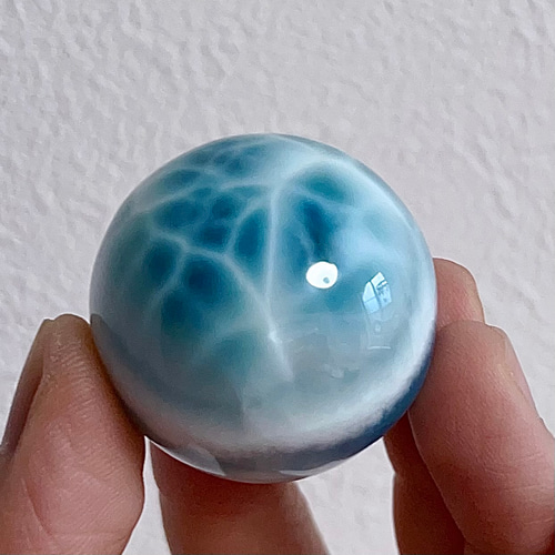 53.4g-32.6mm 天然無処理 ラリマー スフィア その他置物 天然石屋 通販