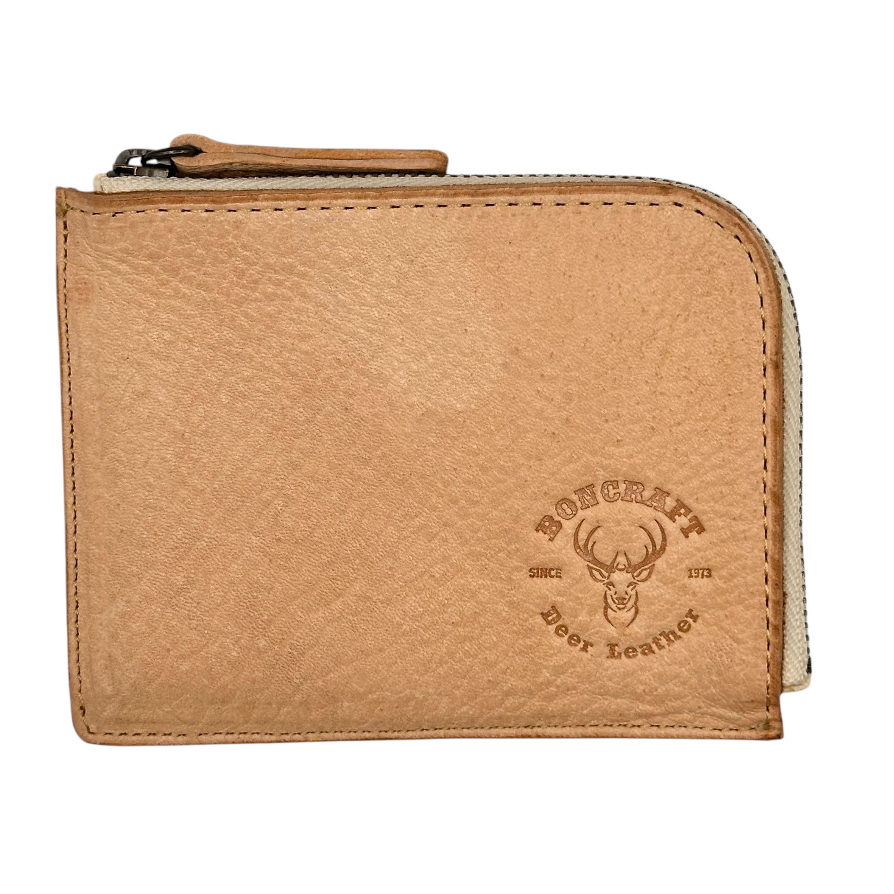 【ジビエレザー 鹿革　Lファスナー財布】