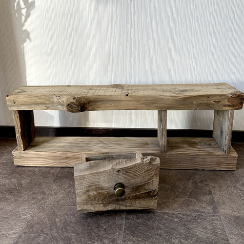 流木と古材の飾り棚 店舗什器 棚・シェルフ・ラック 806BASE 通販