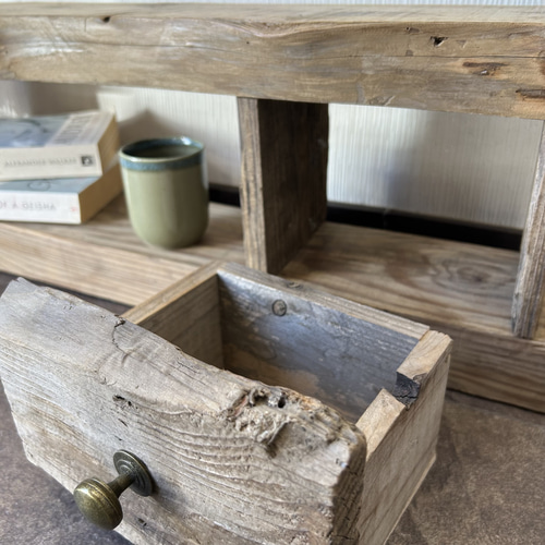 流木と古材の飾り棚 店舗什器 棚・シェルフ・ラック 806BASE 通販