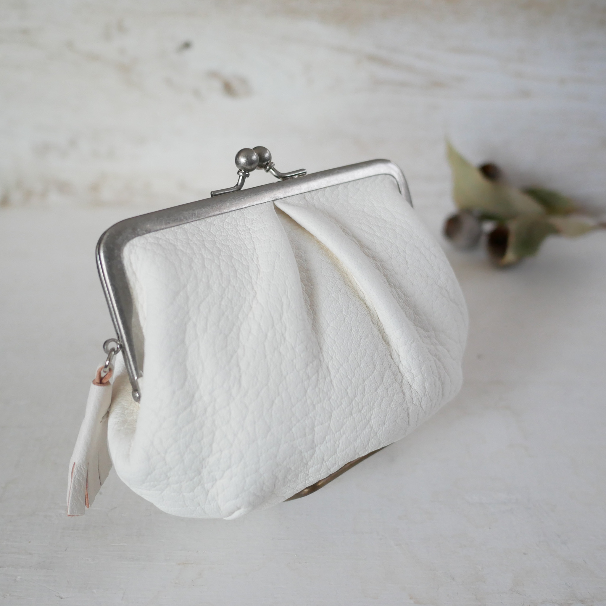 むちむちぽってり「鹿革の親子がま口」4色