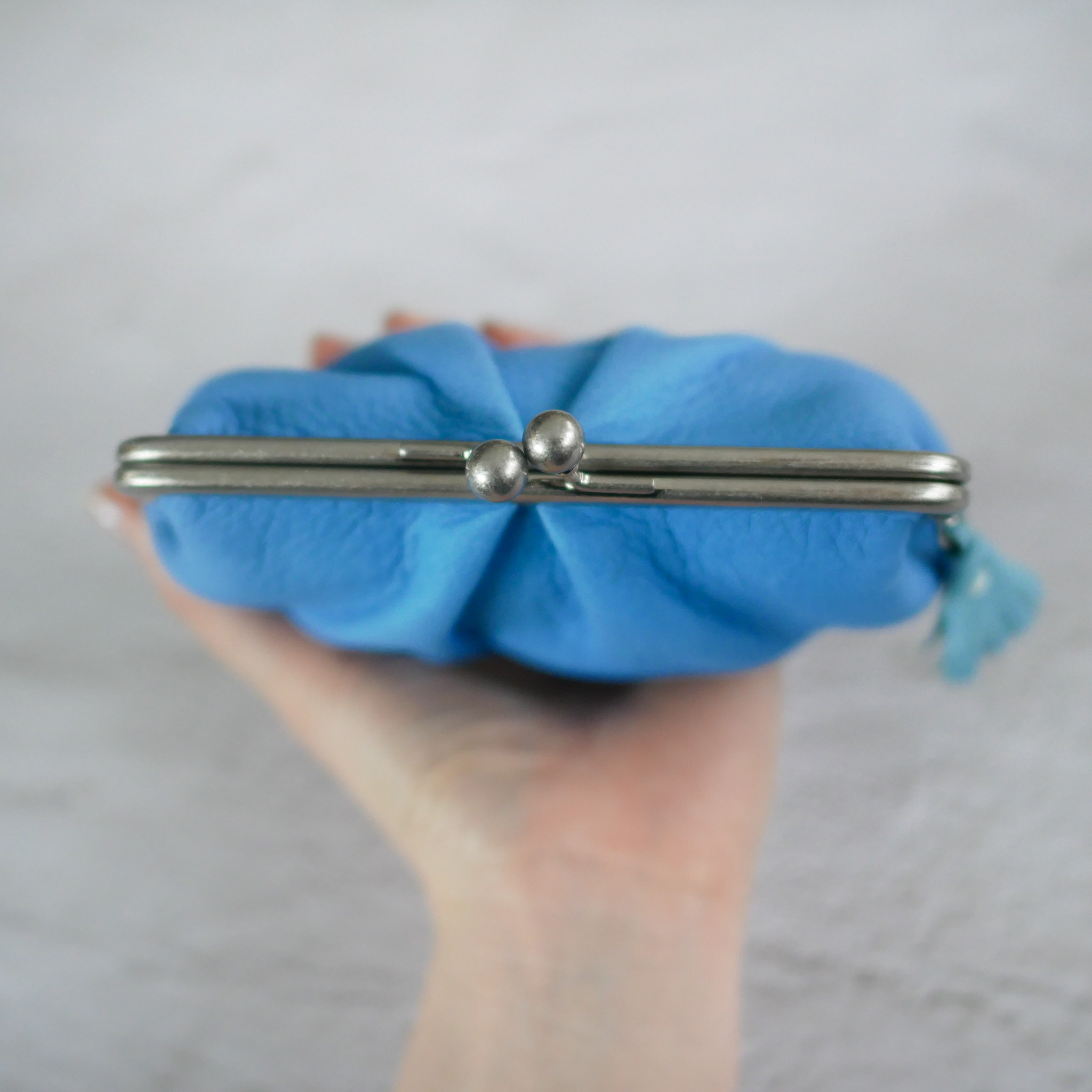 むちむちぽってり「鹿革の親子がま口」4色