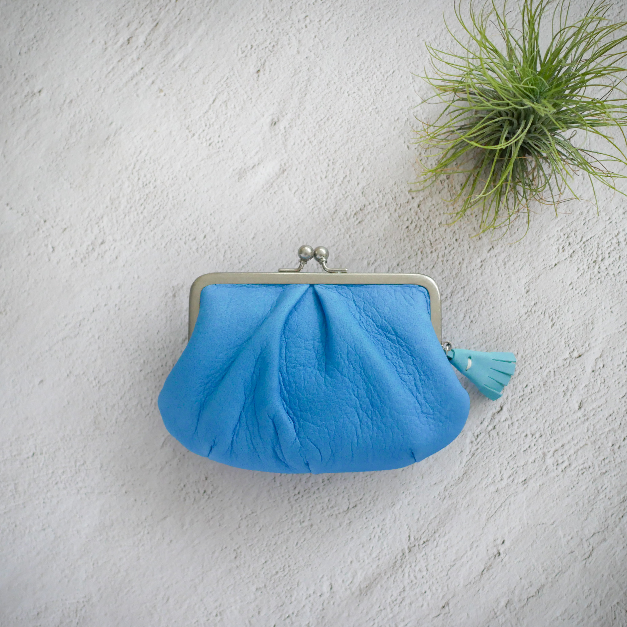 むちむちぽってり「鹿革の親子がま口」4色