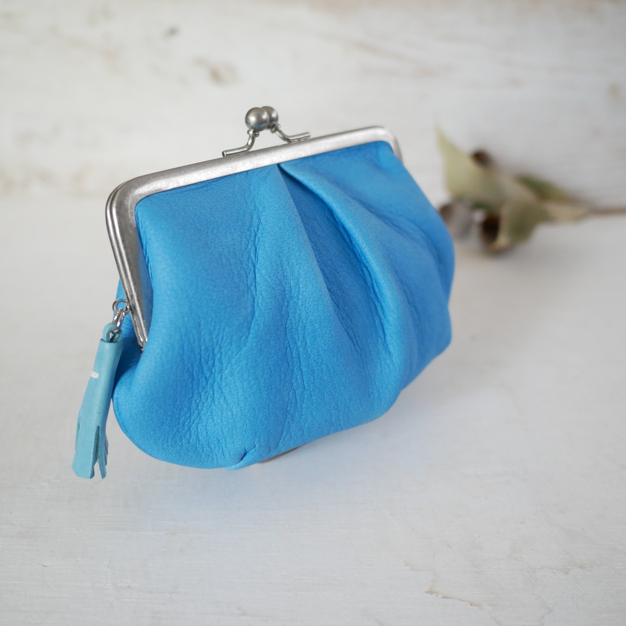 むちむちぽってり「鹿革の親子がま口」4色