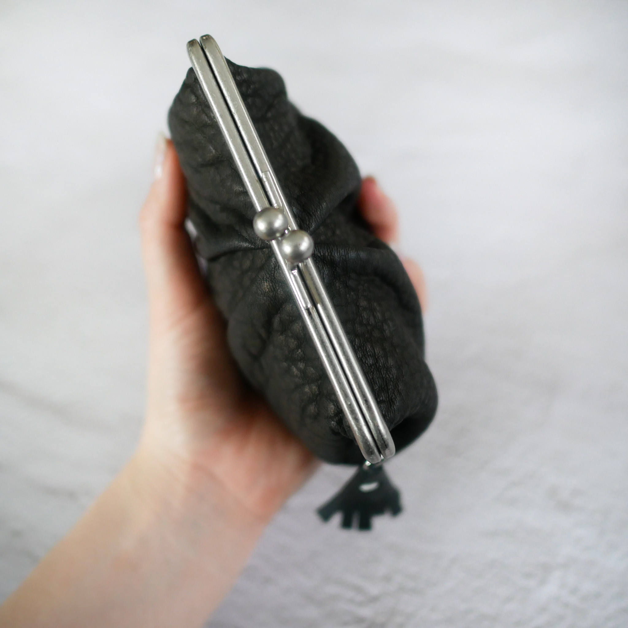 むちむちぽってり「鹿革の親子がま口」4色