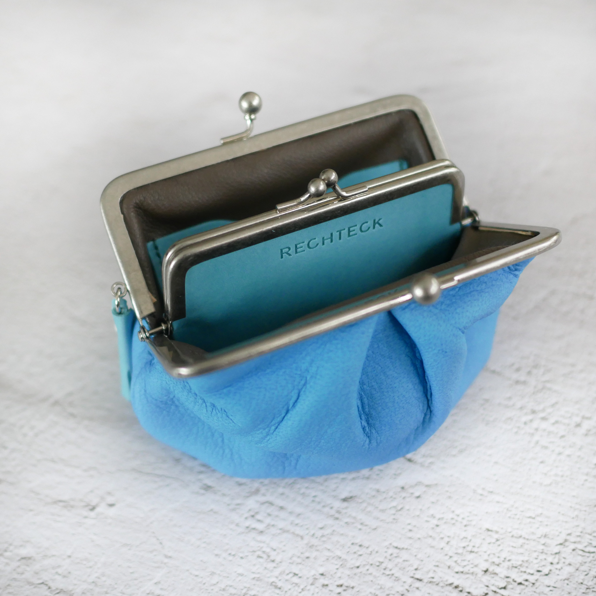 むちむちぽってり「鹿革の親子がま口」4色