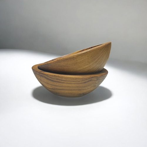 世界三大銘木 チーク無垢材 Mサイズ お椀 ボウル 木製 キャンプ