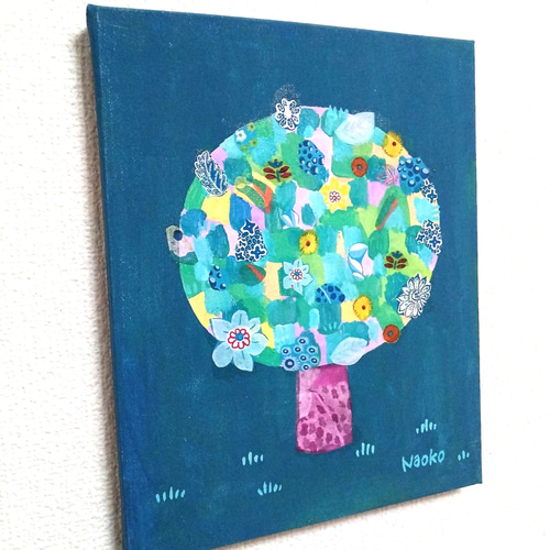 絵画『絵本は夢の中』油絵