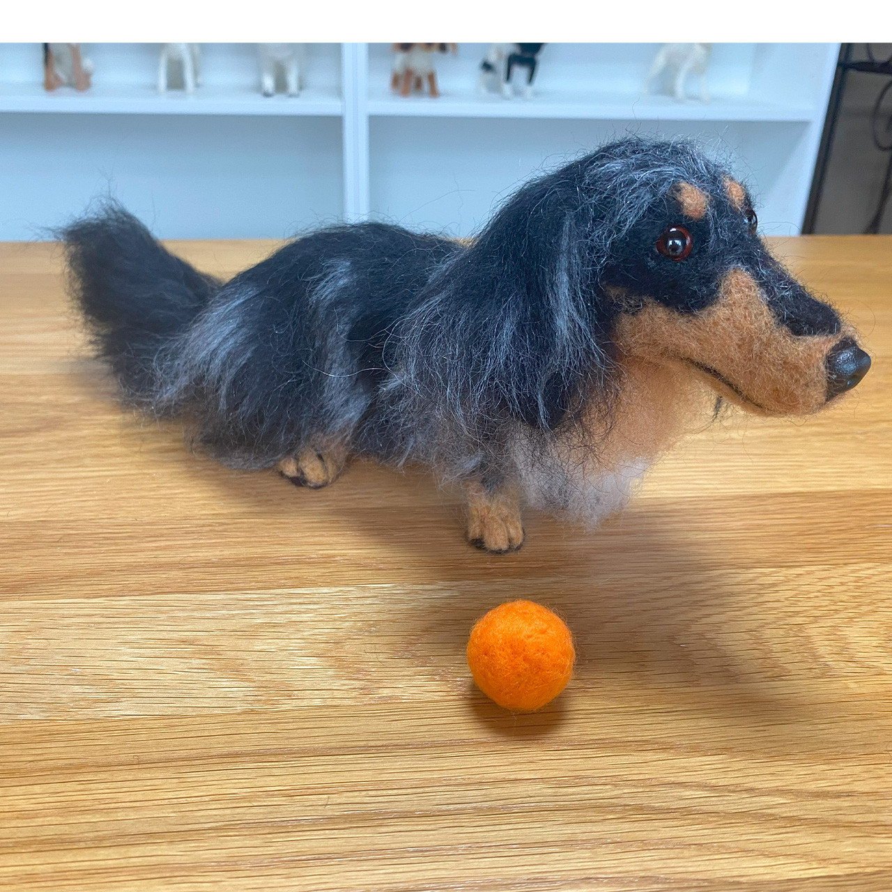 愛犬ちゃんのそっくりなリアルなペット人形をお作りします！　羊毛フェルト　犬　プードル　愛犬　ペット 　 ダックス