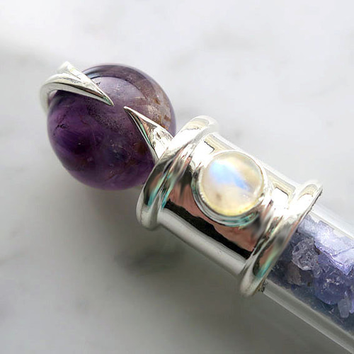 魔女の杖】ヒーリングワンド タンザナイト＆アメジスト｜天然石