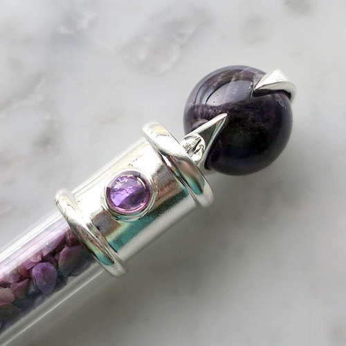 【魔法の杖】ヒーリングワンド  アメジストエレスチャル  魔術書付き Amazon.co.jp: ワンド ラピスラズリ エンジェルワンド チャクラ