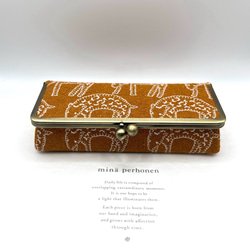 ⚮̈ ミナペルホネン/count/ボックスがま口（口金18㎝） がま口