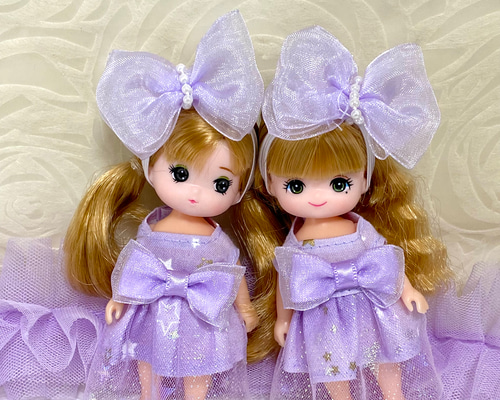 ミキちゃんマキちゃん 服 3点セット ハンドメイド 　123 ミキちゃんマキちゃん 服 3点セット ハンドメイド 123