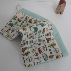 大きめ*パンダ*やわらかガーゼハンカチ4枚セット*ハンドメイド 大きめ*パンダ*やわらかガーゼハンカチ4枚セット ハンカチ