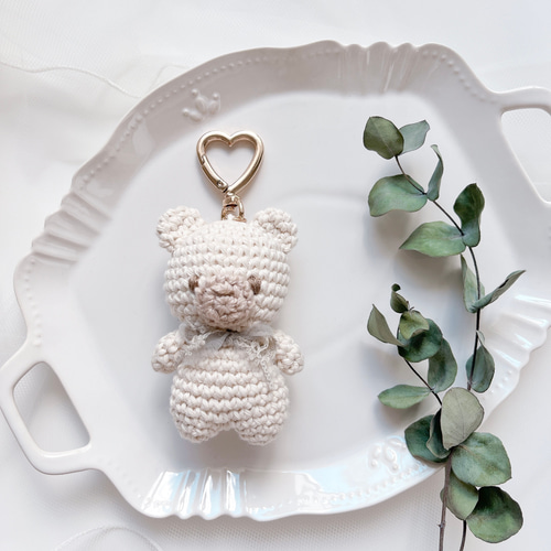 動物さん♡あみぐるみキーホルダー 優しいコットン素材☆どうぶつさんのあみぐるみキーホルダー キー